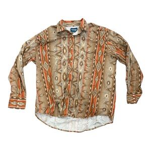 Wrangler Pearl Snap Shirt XL LONG SLEEVE